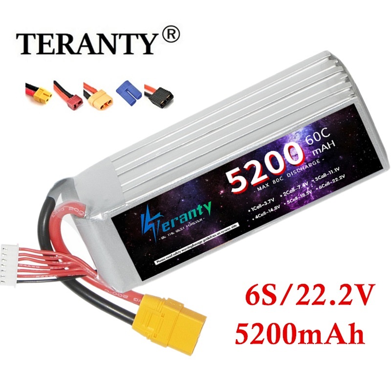 Drone Battery 6S - Teranty 6s 5200mah Lipo Batterie 22,2