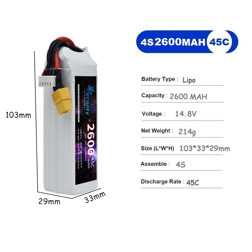 4S LiPo Batterie 14,8 V 1500 m – Drone Battery Li-Ion Bewertung und Preis