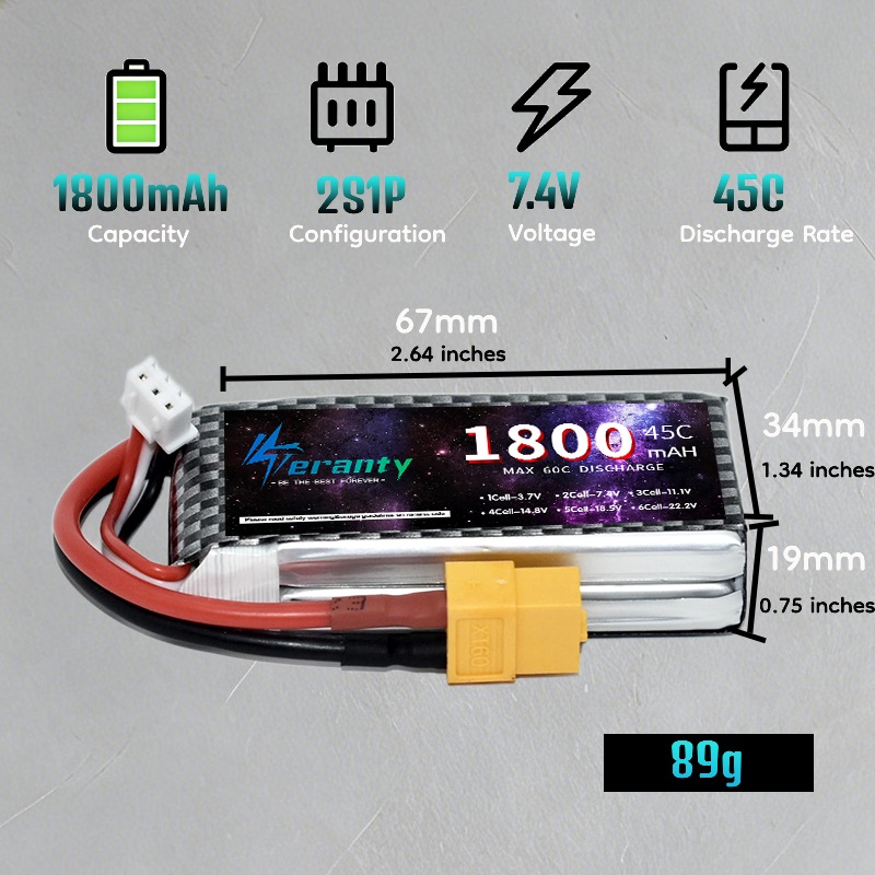 TERANTY 2S 3S 4S 1800mAh Lipo- – Drone Battery 4S Bewertung und Preis